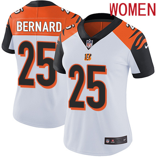 2019 Women Cincinnati Bengals #25 Bernard white Nike Vapor Untouchable Limited NFL Jersey